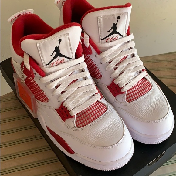 jordan red and white 4s